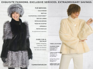 Sample image of visual branding. Woman in fur coat